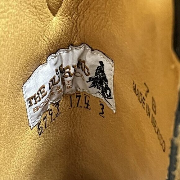 Old Gringo Black Leather Snip Toe Snake Skin Outlay Cowboy Boot Women Size  7B - Picture 10 of 12